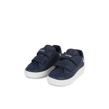 GEOX B ECLYPER ΠΑΙΔΙΚΑ SNEΑKERS ME ΣΚΡΑΤΣ NAVY  ΜΠΛΕ   B365LA000BCC4002 